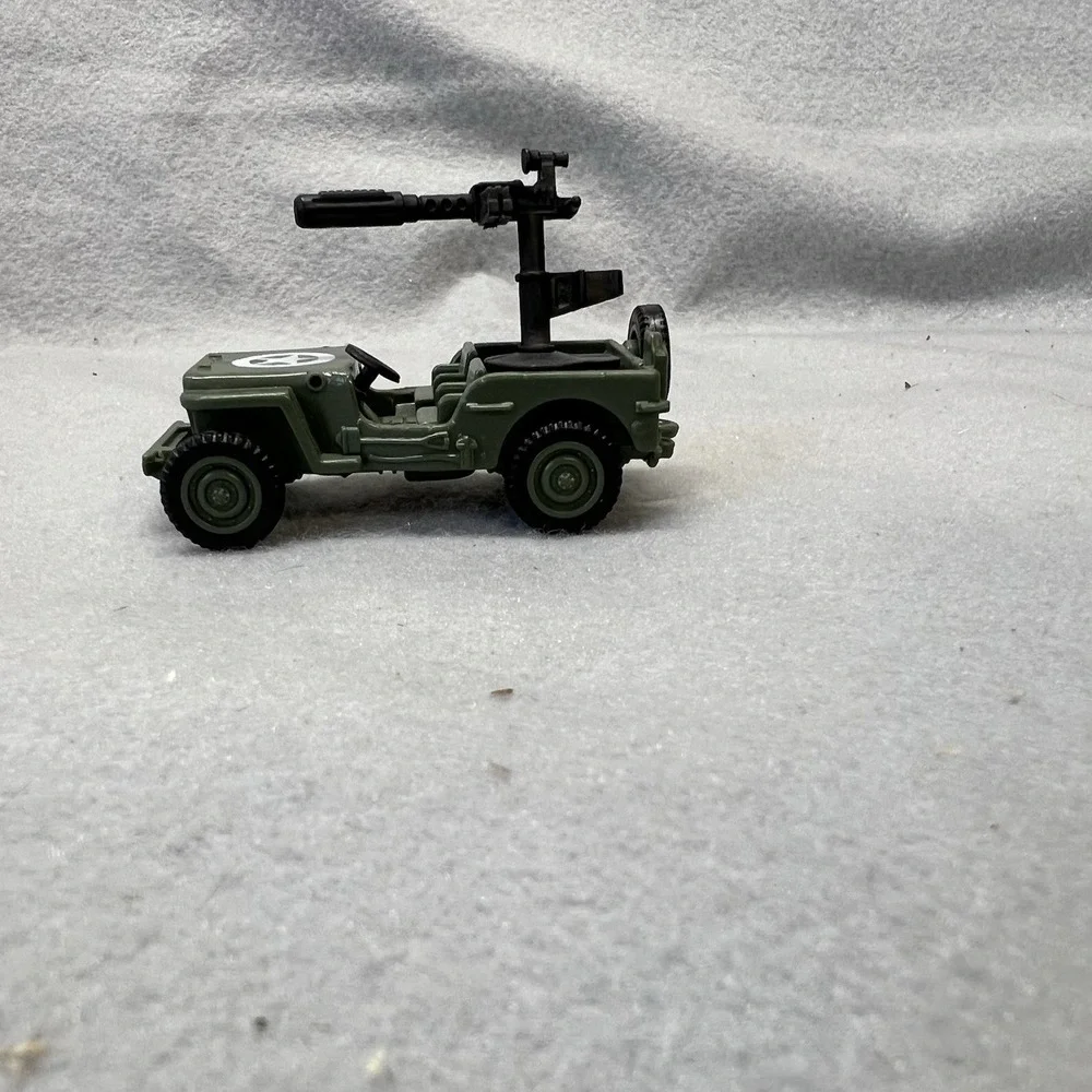 1997 VINTAGE GTI MILITARY 97' JEEP GRAND TOYS VEHICLE CAR GREEN ARMY TURRET 2.5